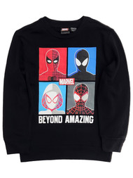 Marvel Boys Red Spiderman Long Sleeve Pullover Sweatshirt Jacket