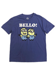 Despicable Me Junior Womens Periwinkle Blue Minions Tee Shirt T-shirt