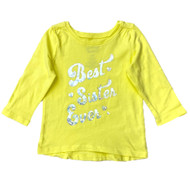 Infant Girls Yellow Long Sleeve Best Sister Ever T-Shirt Tee Shirt