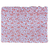 The Pioneer Woman Orange Calico Floral Ruffle Cotton Sheet Set, Twin Sheets