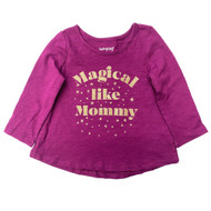 Infant Girls Purple Long Sleeve Magical Like Mommy T-Shirt Tee Shirt