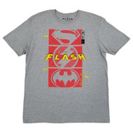DC Comics Mens & Big Mens Gray Heather The Flash Super Icons T-Shirt