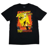 Indiana Jones Mens & Big Mens Black Short Sleeve Crew Neck T-Shirt