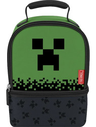 Thermos Kids Minecraft Dual Compartment Insulated Lunch Box, Lunchbag