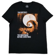 Disney Mens Black The Nightmare Before Christmas Graphic Tee T-Shirt