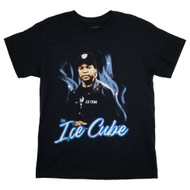 Ice Cube Mens Black Hip-Hop Gangsta Rap Music Graphic Tee T-Shirt