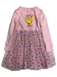 Pokemon Girls Pink Rainbow Heart Pikachu Dress
