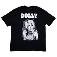 Dolly Parton Mens & Big Mens Black Graphic Tee Short Sleeve T-Shirt