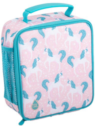 Tal Pink & Blue Unicorn Insulated Lunch Box with Hydration Pocket, Kids Lunchbag