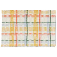 Threshold Springtime Plaid Cotton Bath Rug, 17" x 24" Woven Accent Bath Mat