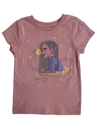 Disney Girls Wish Asha Shine On Pink Short Sleeve T-Shirt Tee Shirt