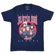 Jujutsu Kaisen Mens & Big Mens Navy Blue Graphic Tee Short Sleeve T-Shirt
