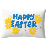 Room Essentials Floral Happy Easter Lumbar Throw Pillow, Accent Cushion