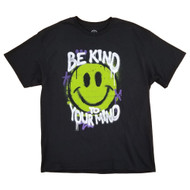 Mens & Big Mens Black Be Kind To Your Mind Graffiti Graphic Tee T-Shirt