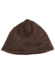 Womens Fuzzy Soft Chocolate Brown Beanie Stocking Cap Hat