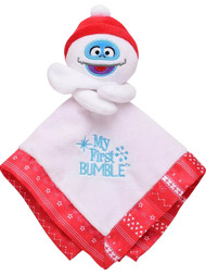 Rudolph the Red Nosed Reindeer Bumble Christmas Baby Blankee Silky Edge Rattle