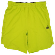 Reebok Mens Spring Green Training Workout Athletic Pace Breaker Woven Shorts