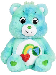 Care Bears I Care Bear Stuffed Animal 14" Plush Pal with Rainbow Heart