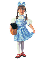 Toddler Girls Wizard Of Oz Dorothy Costume Dress & Hairbows 2T-4T