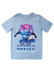 Boys Blue Beetle Super Hero T-Shirt Tee Shirt Size XS (4-5)