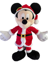 Disney Mickey Mouse Santa Christmas Plush 19 inch Stuffed Animal Pal