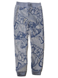Disney Girls Plush Blue Lilo & Stitch Joggers Sweat Pants