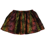Infant & Toddler Girls Rufled Black Spider Web Halloween Tulle Tutu Skirt 24m