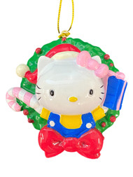 Hello Kitty In Wreath #41 Holiday Christmas Tree Ornament