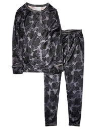 Cuddl Duds Toddler Boys Black Camo Thermal Long Underwear Base Layer Size 2T-3T