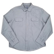 IZOD Mens Solid Gray Long Sleeve Slim Fit Button-Down Shirt