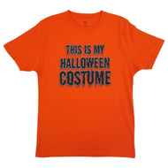 Celebrate Mens Orange Graphic Tee Halloween Costume T-Shirt