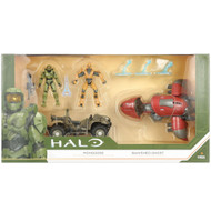 Halo Infinite Mongoose Master Chief & Banished Ghost with Warlord Figure Set