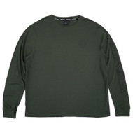 Airwalk Mens Green Long Sleeve Classic Fit Crew Neck T-Shirt 2XL