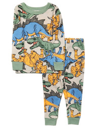 Infant & Toddler Boys Green Jurassic World Dinosaur Print Pajamas Set