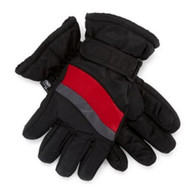 Igloos Boys Black & Red Snow & Ski Gloves With Wrist Strap