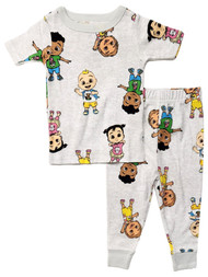 Infant & Toddler Boys Gray Knit CoComelon 2-Piece Pajamas PJ Set