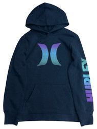 Hurley Girls Blue & Purple Rainbow Hoodie Sweatshirt