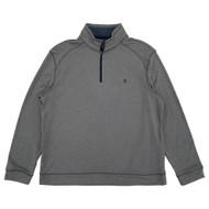 IZOD Mens Castlerock Heather Microfleece Quarter-Zip Pullover Sweater X-Large
