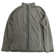 Van Heusen Mens Monument Gray Zip Front Mock Neck Sweatshirt Jacket