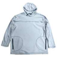 Xersion Mens Big & Tall Pale Blue Fleece Pull-Over Hoodie Sweatshirt