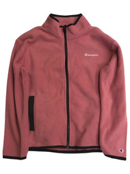 Champion Girls Lightweight Pink & Black Fleece Jacket Sweatshirt