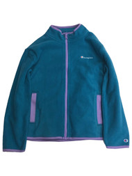 Champion Girls Lightweight Blue & Purple Fleece Jacket Sweatshirt