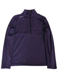 Xersion Mens Lightweight Purple 1/4 Zip Mock Neck Sweatshirt Jacket Shirt