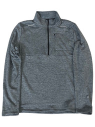 Xersion Mens Blue Gray 1/4 Zip Mock Neck Sweatshirt Jacket Shirt