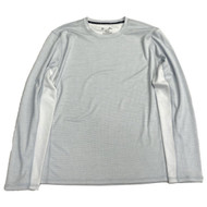 Xersion Mens Pale Blue Gray Quick Dry Waffle Crew Athletic Tee Shirt X-Large