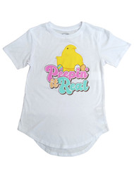 Peeps Womens (Juniors)  Peepin it Real Easter Chick T-Shirt Tee Shirt
