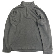 Van Heusen Mens Monument Gray Quarter Zip Mock Neck Sweatshirt Jacket