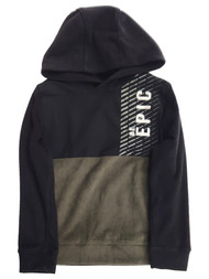 Xersion Boys Black & Green Polar Fleece Hooded Jacket Sweatshirt