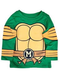 Toddler Boys Green Teenage Mutant Ninja Turtles TNMT Mickey T-Shirt Tee