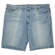 Wrangler Mens Light Bleach Blue Relaxed Fit 5 Pocket Denim Shorts